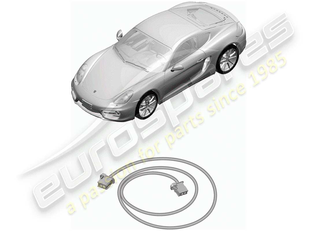 porsche cayman 981 (2016) light fibre optic part diagram