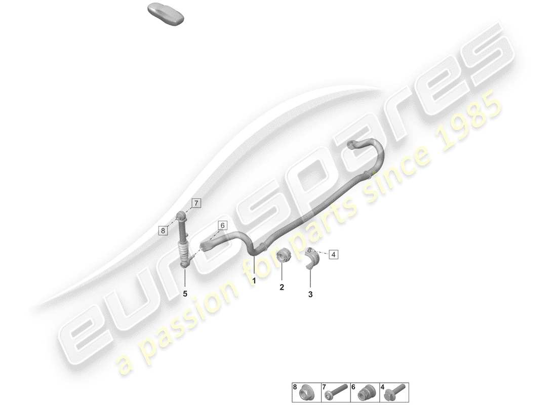 porsche 2019 stabilizer part diagram