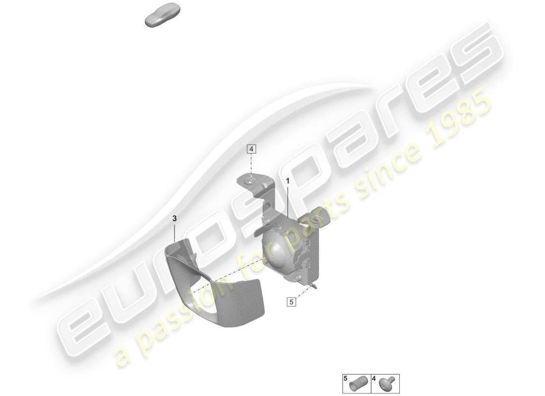 porsche 2020 driver assistance system part diagram