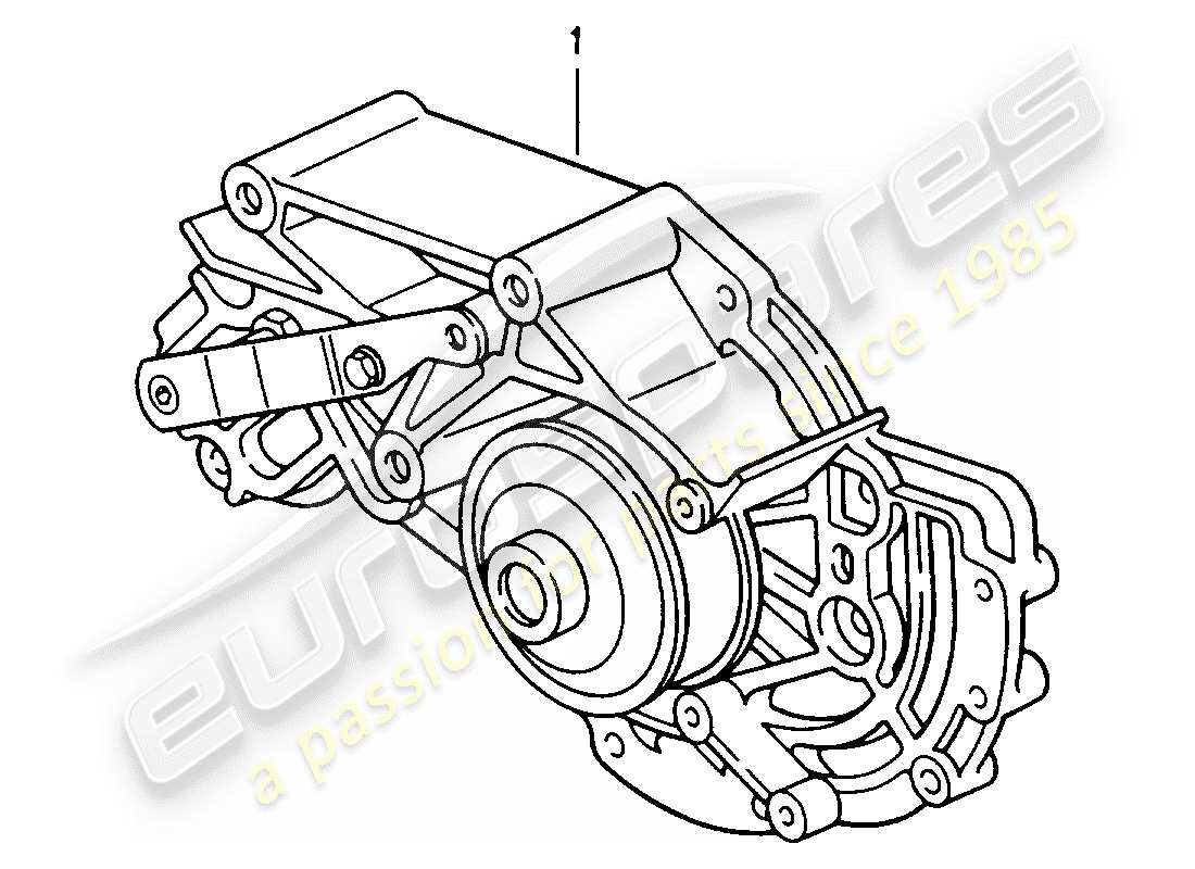 porsche replacement catalogue (1972) water pump part diagram