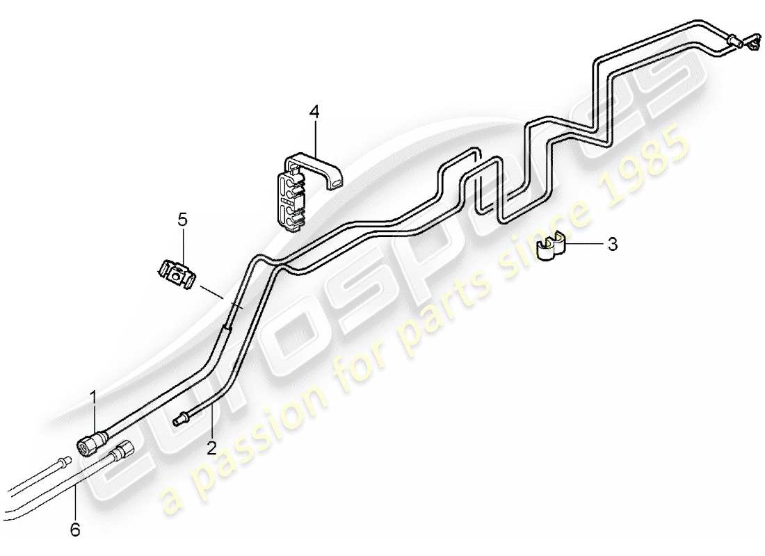 porsche 997 (2007) fuel system part diagram