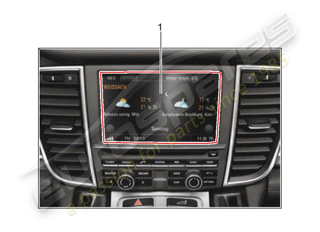 porsche tequipment panamera (2010) retrofit package part diagram