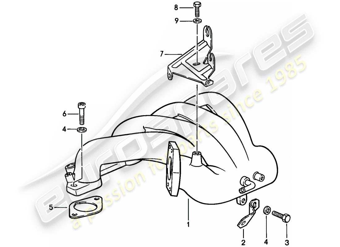 porsche 944 (1982) l-jetronic - 3 part diagram