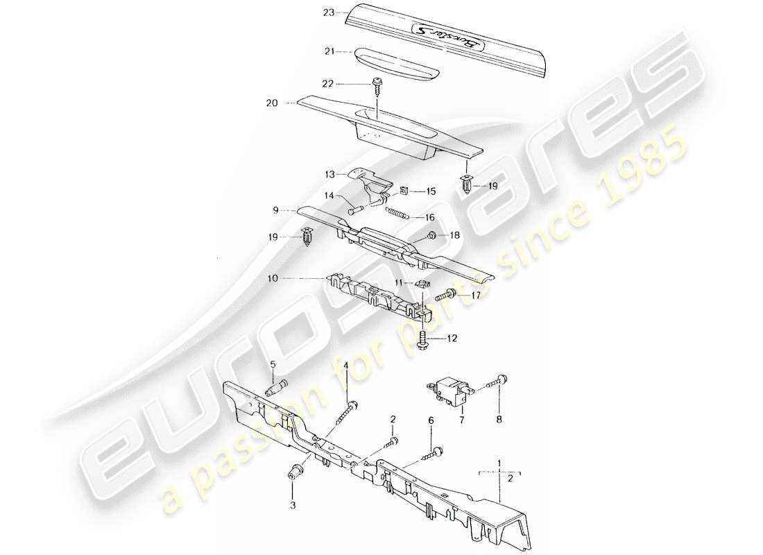 porsche boxster 986 (2003) lining - sill part diagram