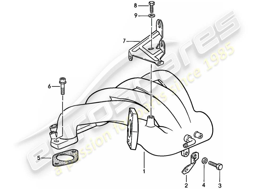 porsche 924s (1987) l-jetronic - 3 part diagram