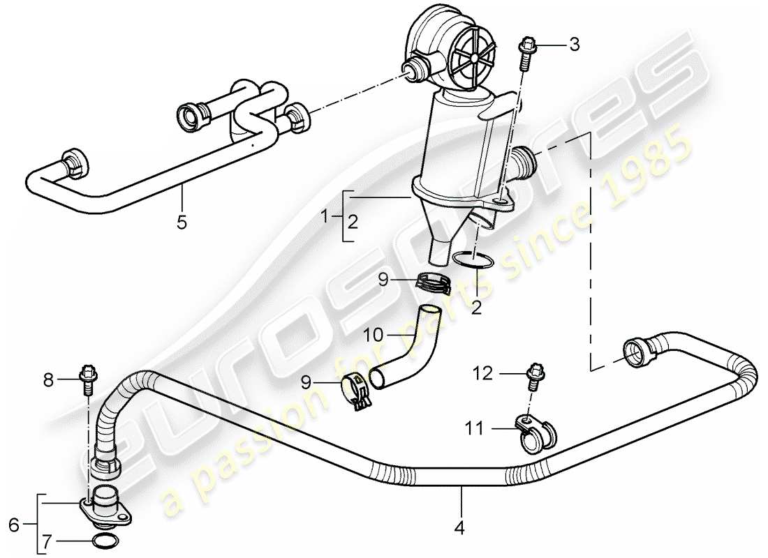 porsche cayman 987 (2007) crankcase part diagram