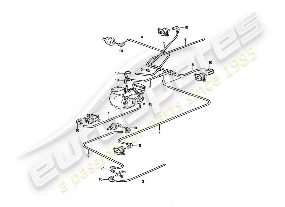 porsche 928 (1992) lh-jetronic - 3 part diagram