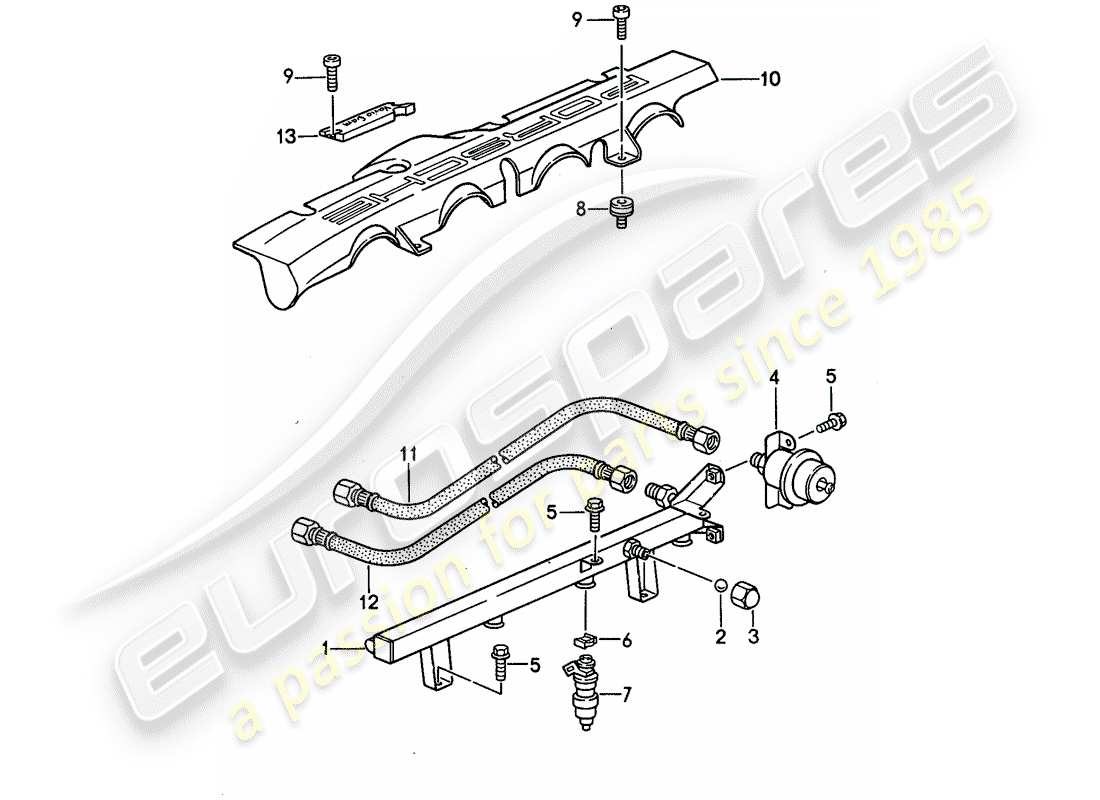 porsche 968 (1992) lh-jetronic - 3 part diagram