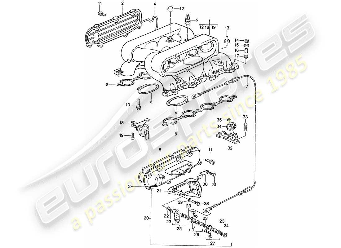 porsche 928 (1989) lh-jetronic - 2 part diagram