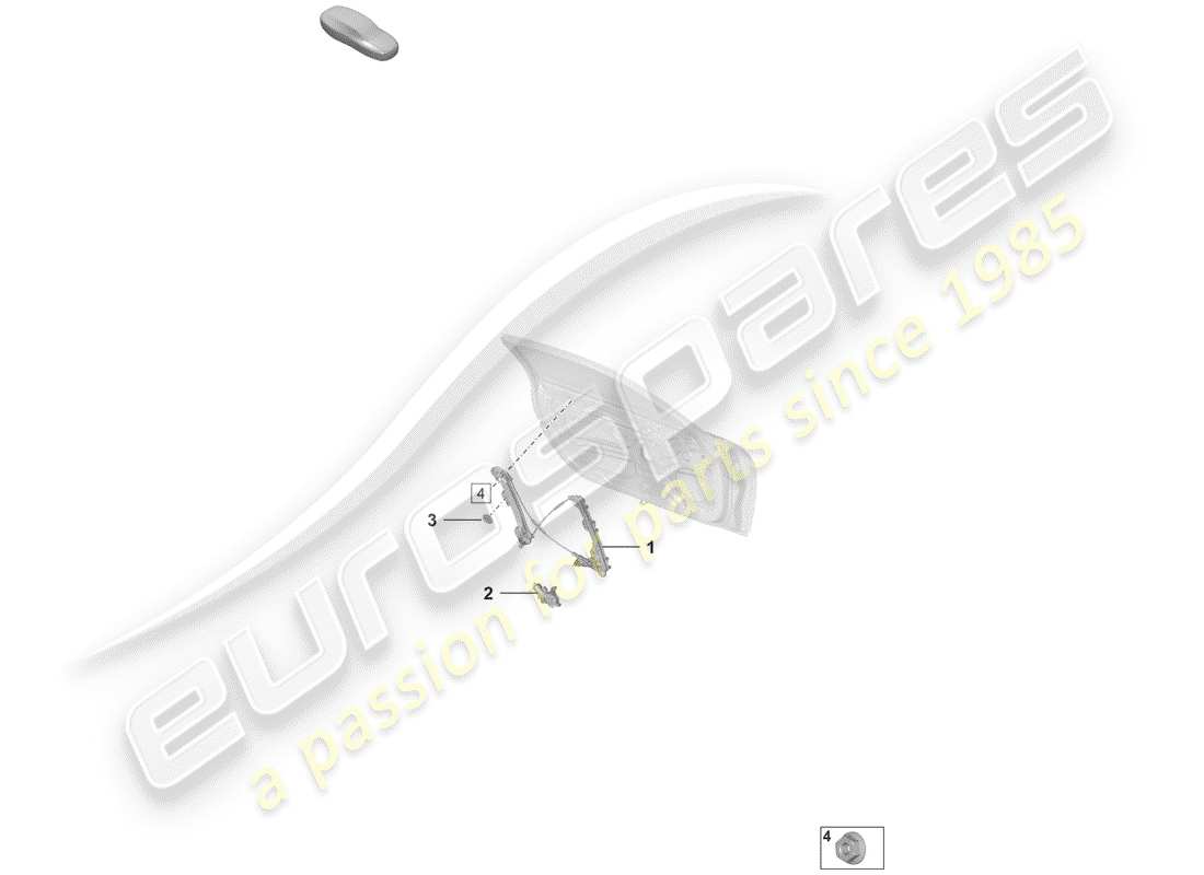 porsche 2020 window regulator part diagram