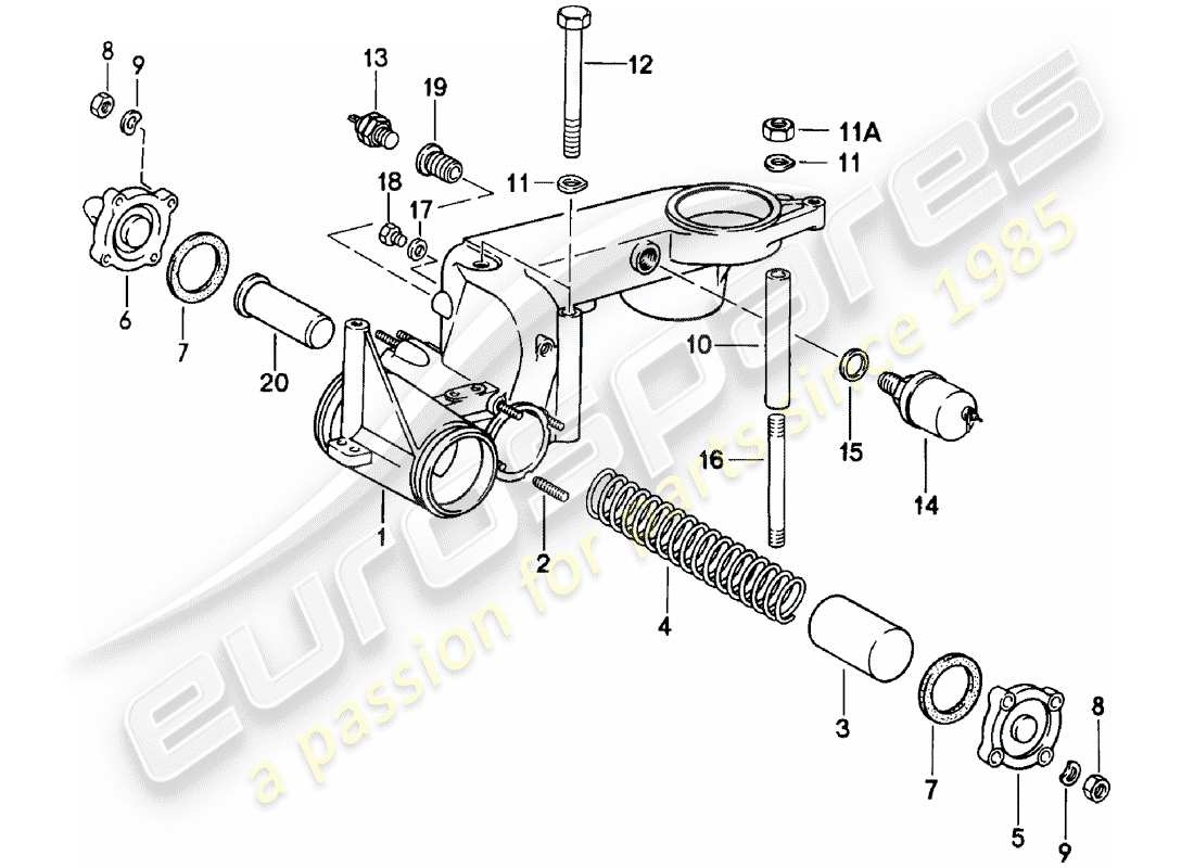 porsche 911 (1978) k-jetronic - ii part diagram