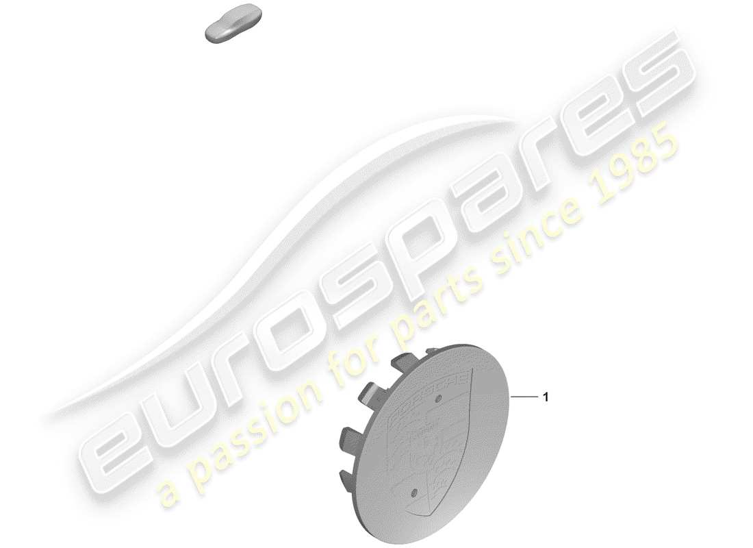 porsche 2019 wheel cap part diagram