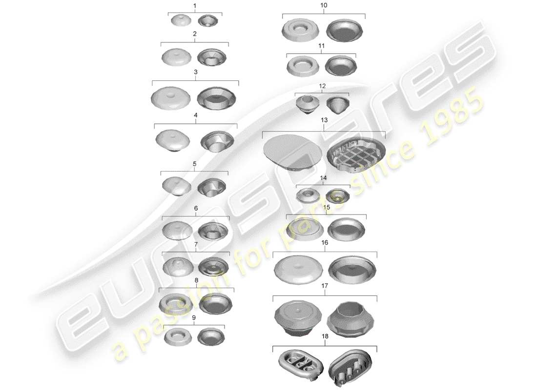 porsche boxster 981 (2013) plug part diagram