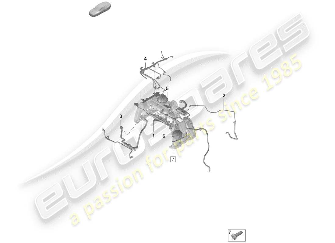 porsche 2020 vacuum system part diagram