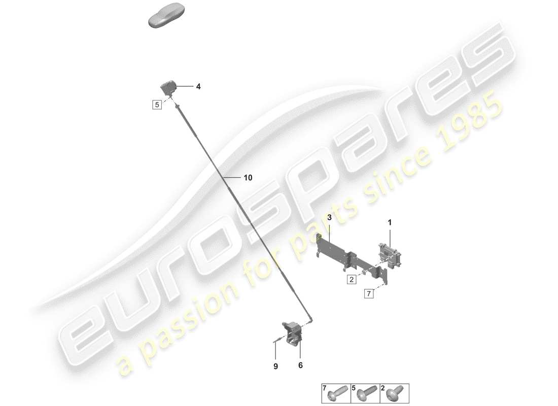 porsche 2020 single parts part diagram