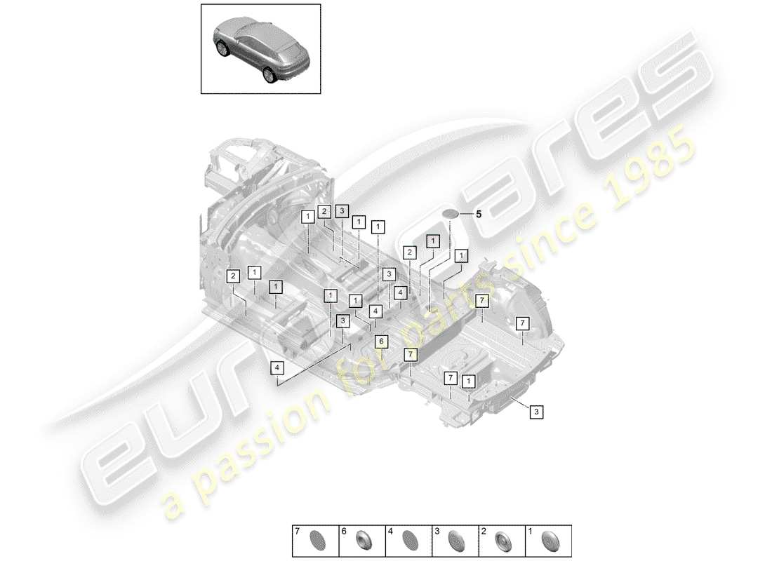 porsche macan (2019) plug part diagram