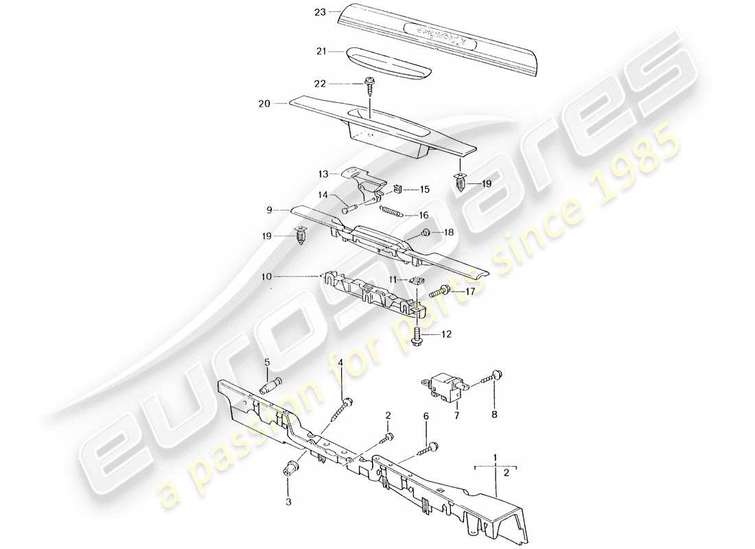 porsche 996 t/gt2 (2001) lining - sill part diagram