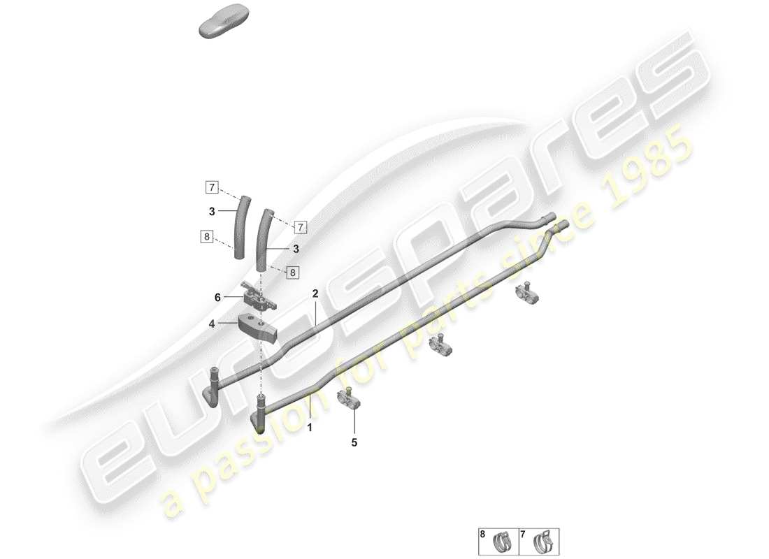 porsche 2020 heater part diagram