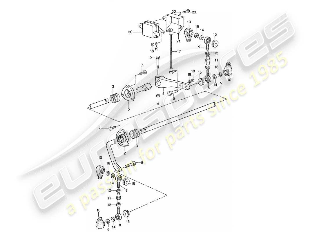 porsche 959 (1987) stabilizer part diagram