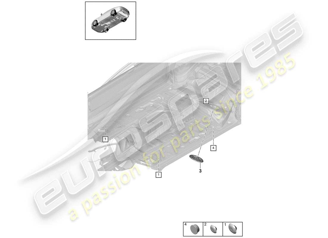 porsche panamera 971 (2017) plug part diagram