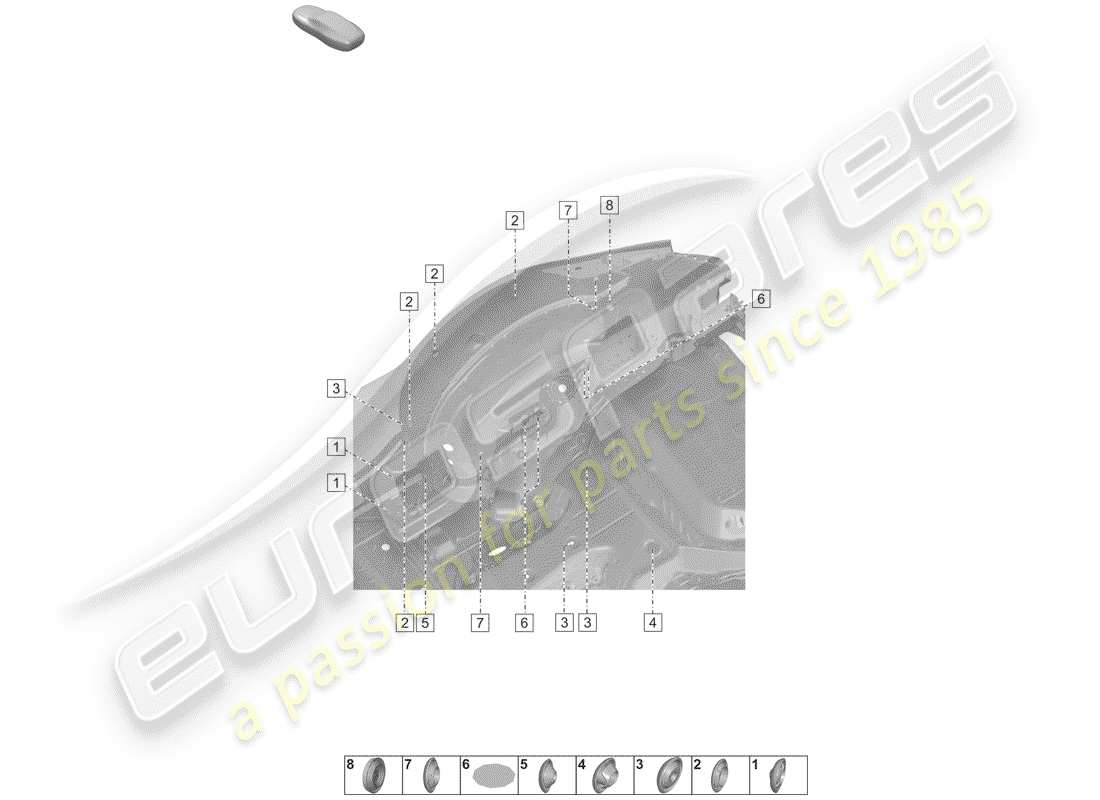 porsche 2020 plugs for body part diagram