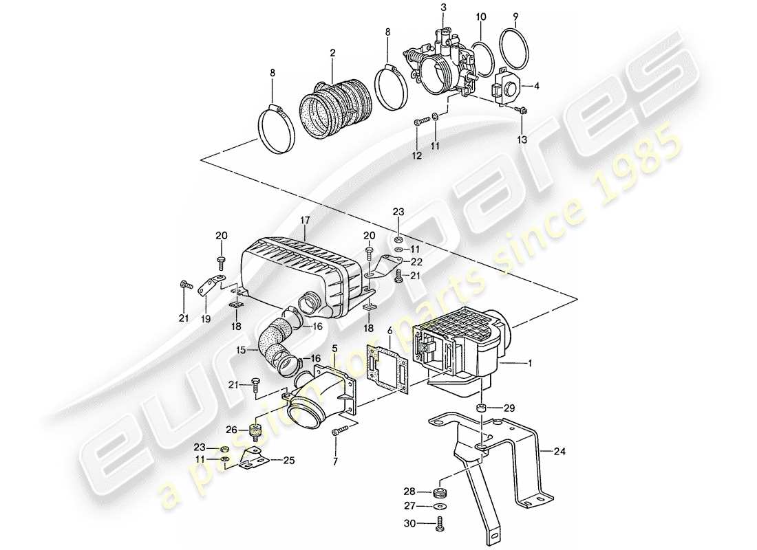 porsche 944 (1991) l-jetronic - 1 part diagram