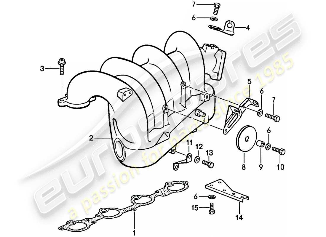 porsche 944 (1988) l-jetronic - 3 part diagram