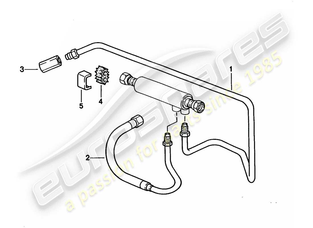 porsche 928 (1994) fuel cooling part diagram