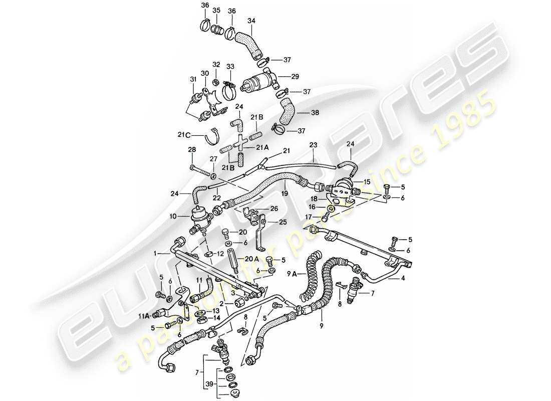 porsche 911 (1988) for - l-jetronic ii part diagram