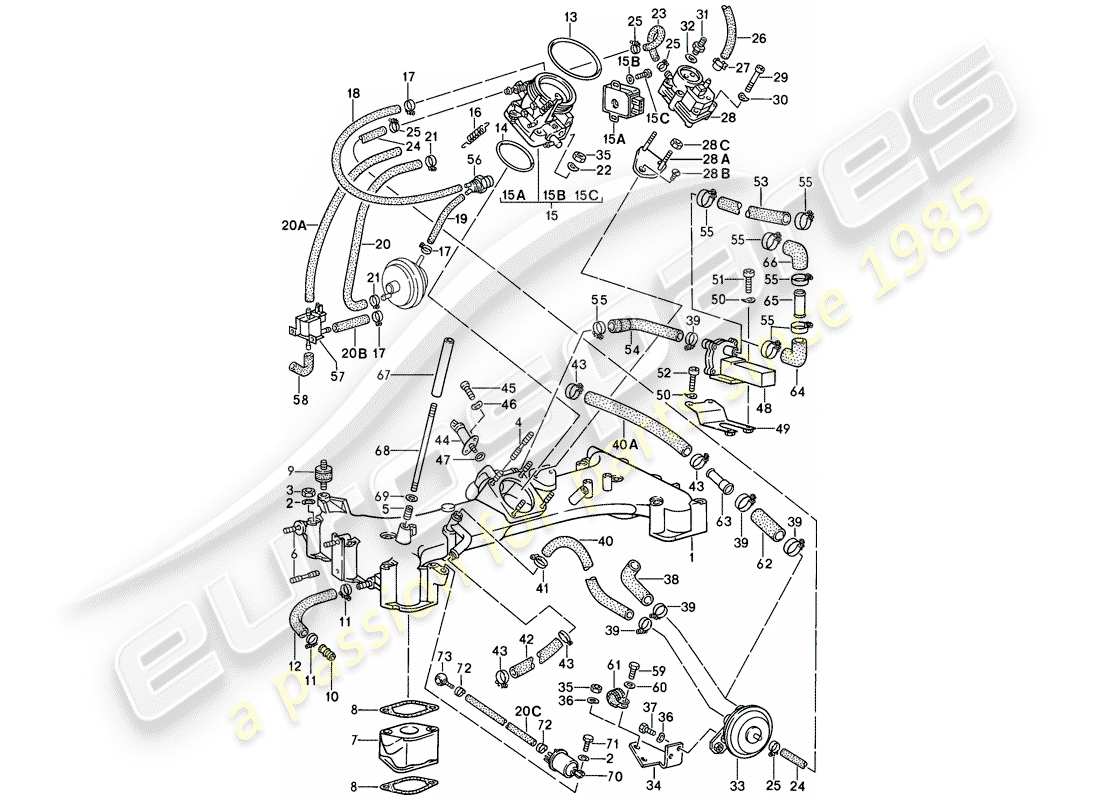 porsche 911 (1989) for - k-jetronic i part diagram