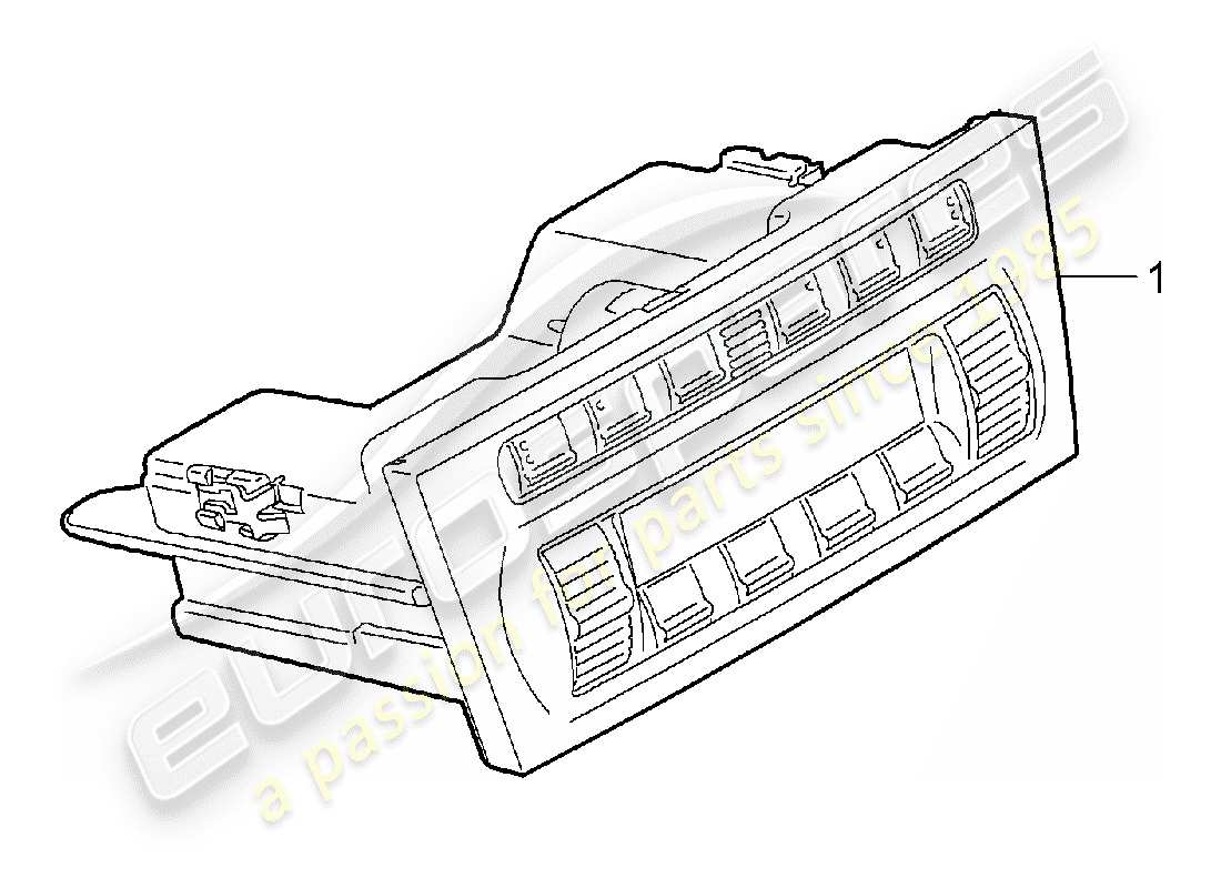 porsche 997 (2007) control switch part diagram