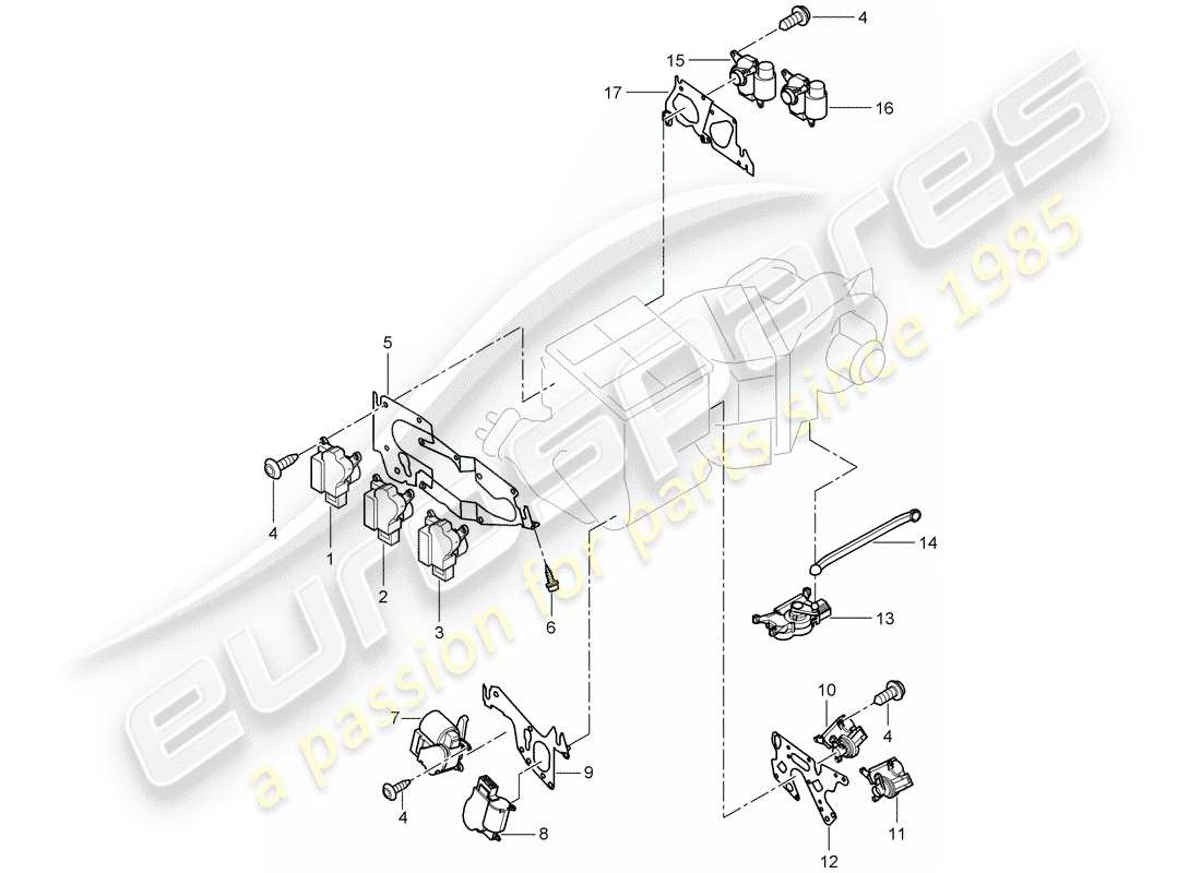 porsche cayenne (2010) motor for adjustment part diagram