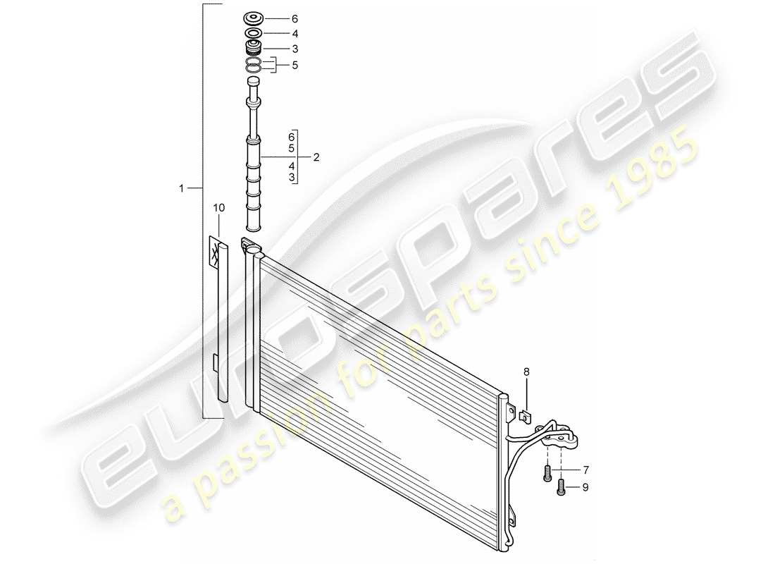 porsche cayenne (2005) capacitor part diagram