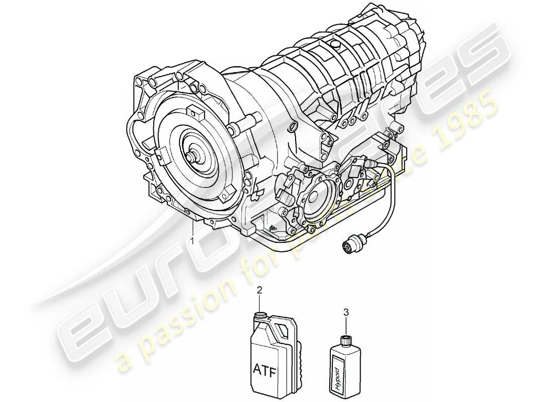 porsche boxster 987 (2005) tiptronic part diagram