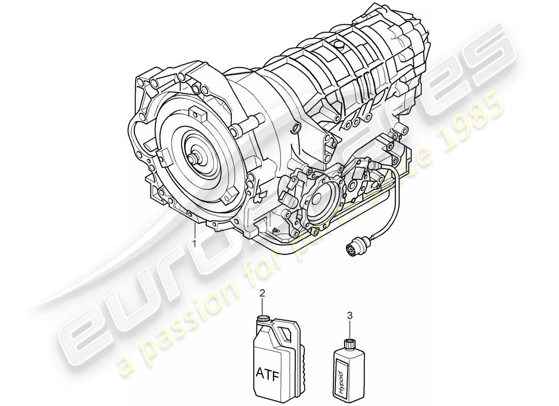 porsche cayman 987 (2007) tiptronic part diagram