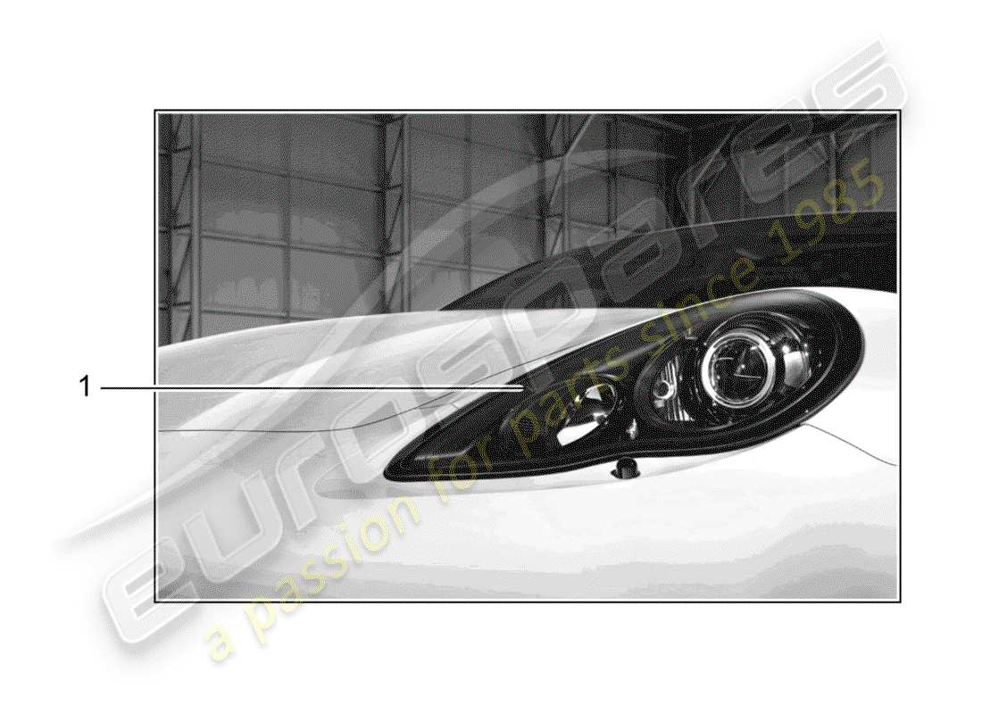 porsche tequipment panamera (2020) headlamp part diagram