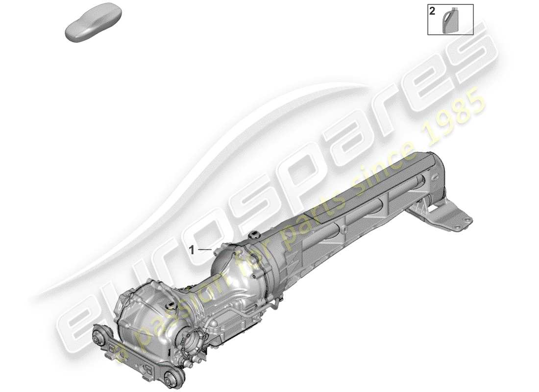 porsche 2020 front axle differential part diagram