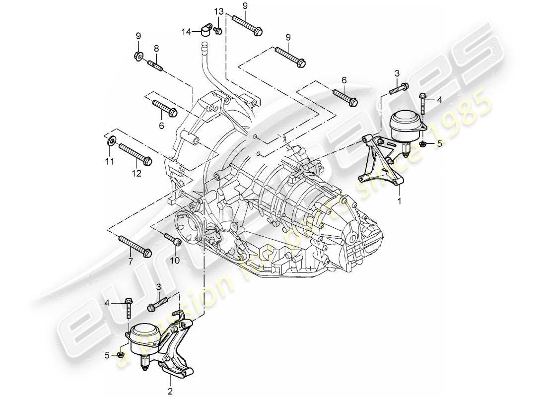 porsche boxster 987 (2006) tiptronic part diagram