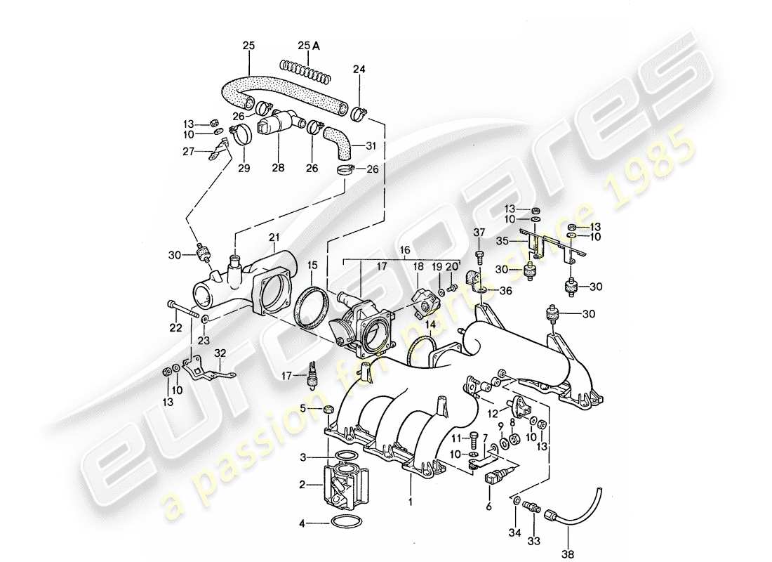 porsche 959 (1987) mixture preparation 1 part diagram