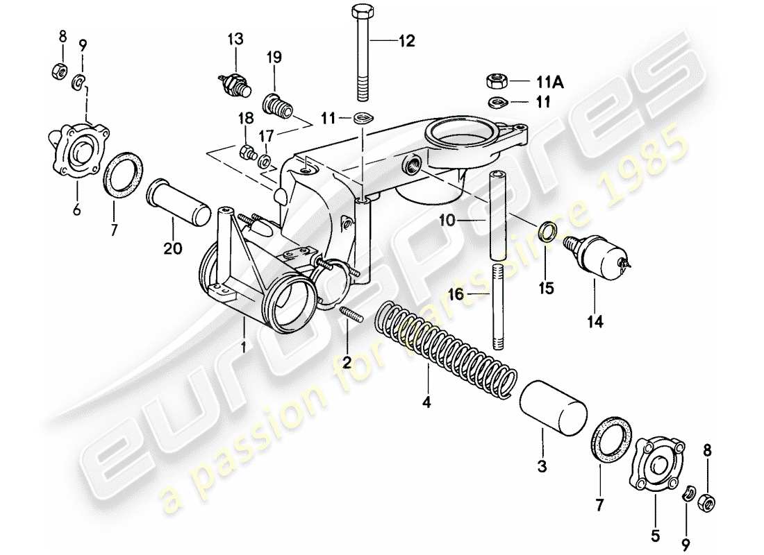 porsche 911 (1986) for - k-jetronic ii part diagram