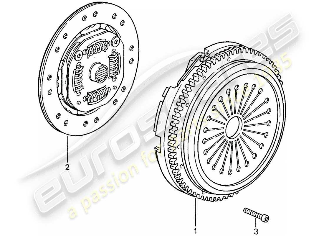 porsche 959 (1987) clutch part diagram