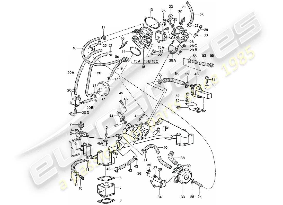 porsche 911 (1986) for - k-jetronic i part diagram