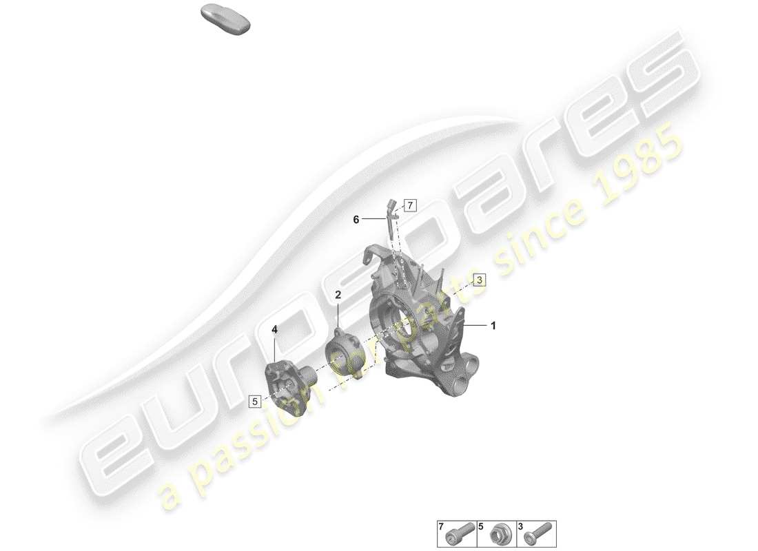 porsche 2019 rear axle part diagram