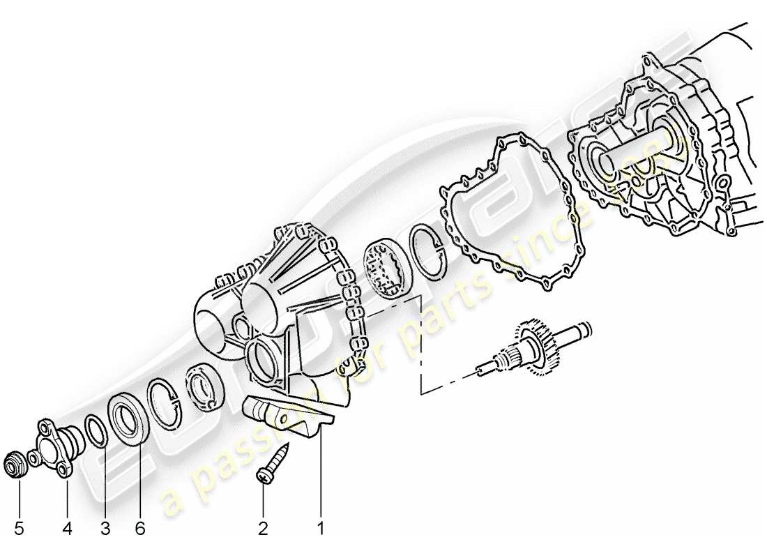 porsche 997 (2008) tiptronic part diagram