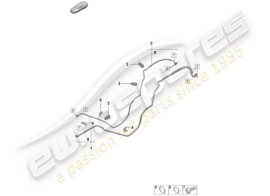 porsche 2020 air conditioner part diagram