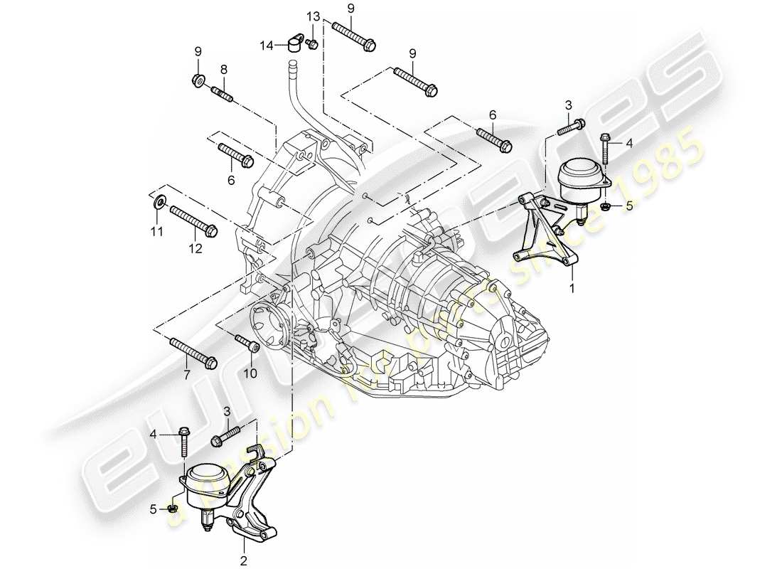 porsche cayman 987 (2006) tiptronic part diagram