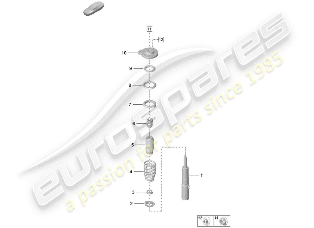 porsche 2019 suspension part diagram