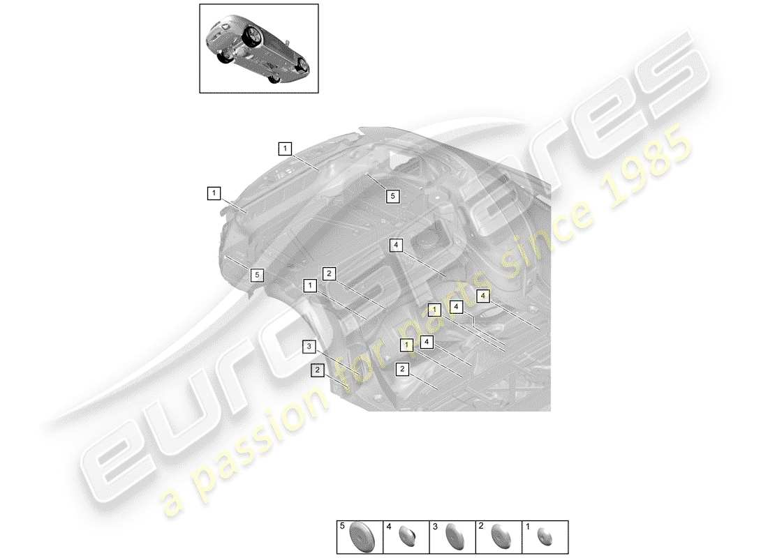 porsche panamera 971 (2017) plug part diagram