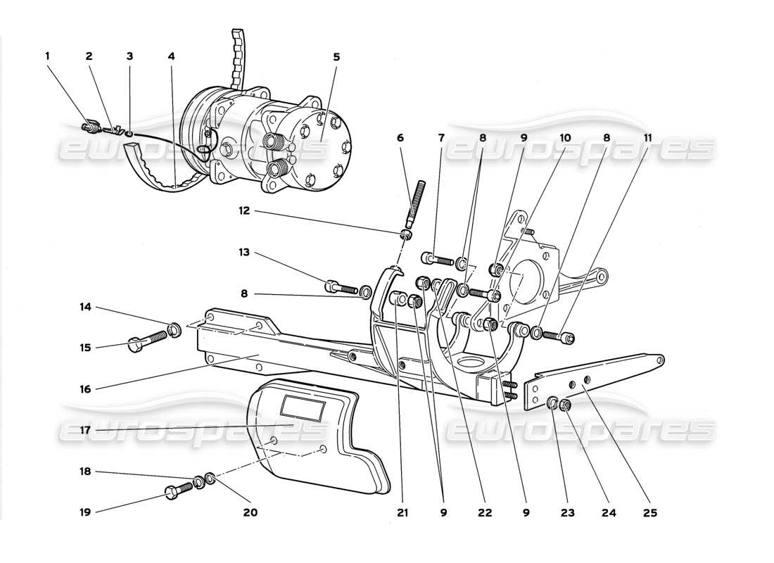 lamborghini diablo gt (1999) climate control part diagram