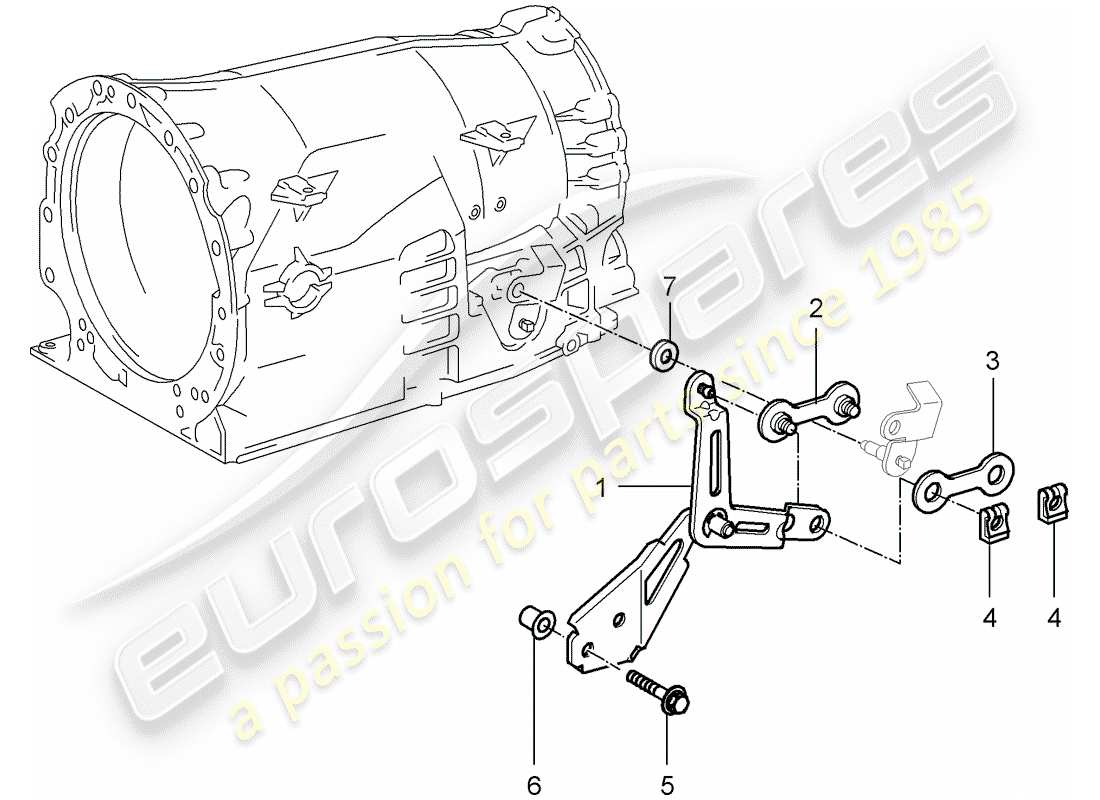 a part diagram from the porsche 996 (1998) parts catalogue